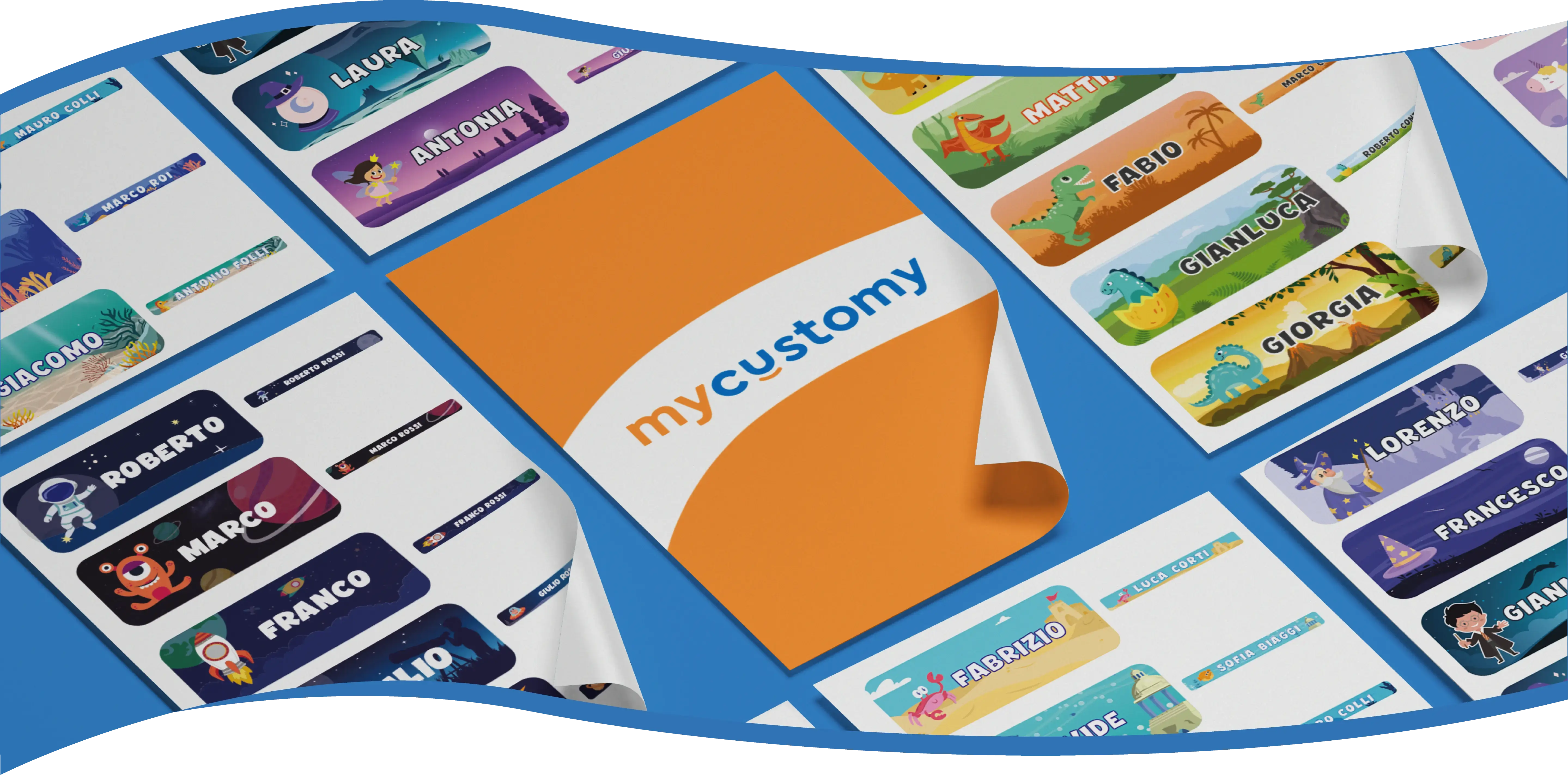 Sistema visivo e prodotti mycustomy